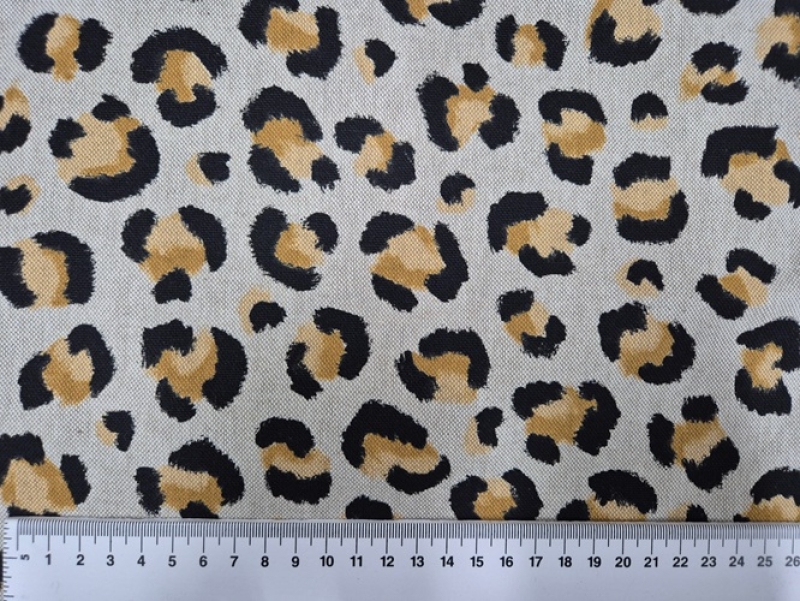 Deko-Stoff- Leopard